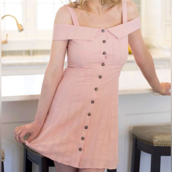 BWT Pink off the Shoulder Dress - Picture 3 of 10